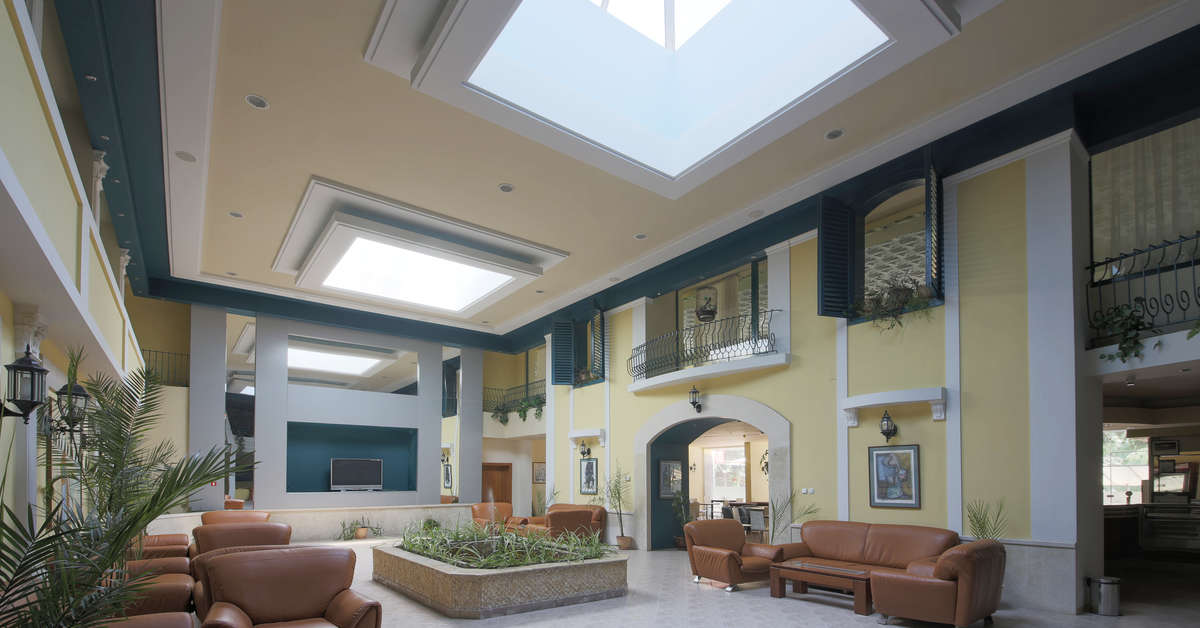 Een foto van het interieur van Hotel Shipka
