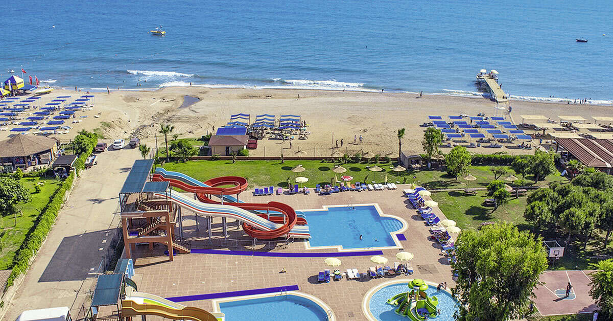 Ein Foto vom Pool im Club Turtas Beach Hotel