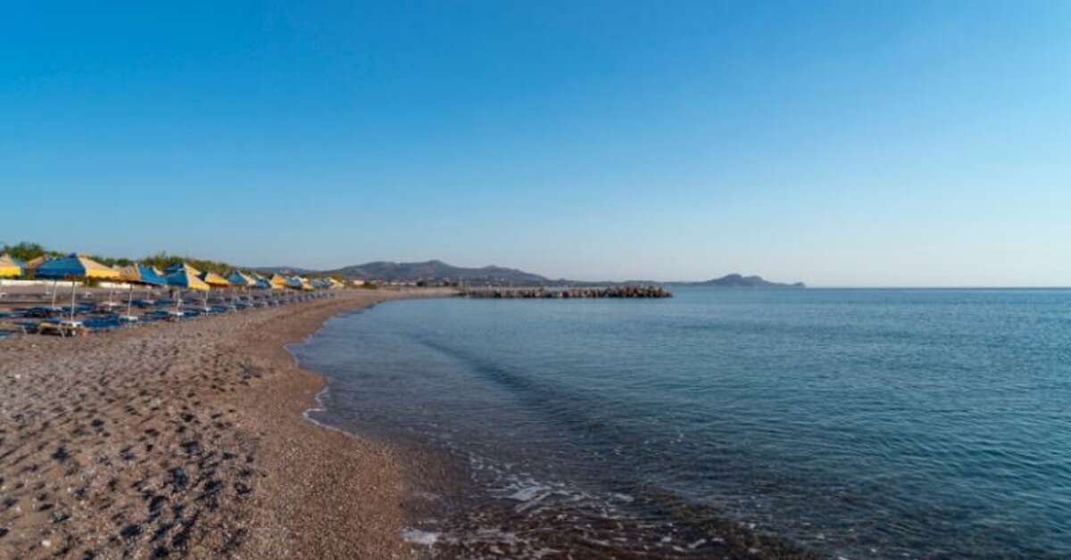 Een foto van het strand bij Myrina Beach Hotel
