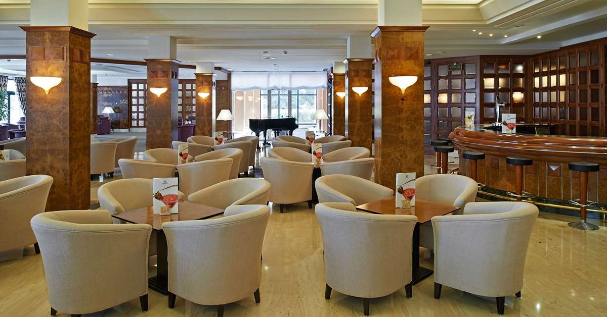 Een foto van het interieur van Hipotels Hipocampo Palace & Spa Hotel