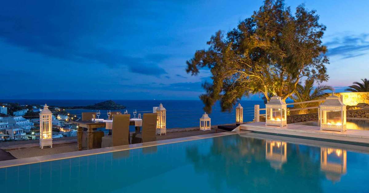 Een foto van het zwembad bij Myconian Ambassador - Relais & Chateaux