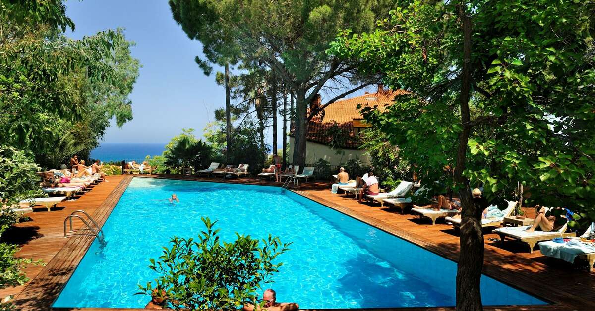Een foto van een overzicht van Hotel Alberi del Paradiso