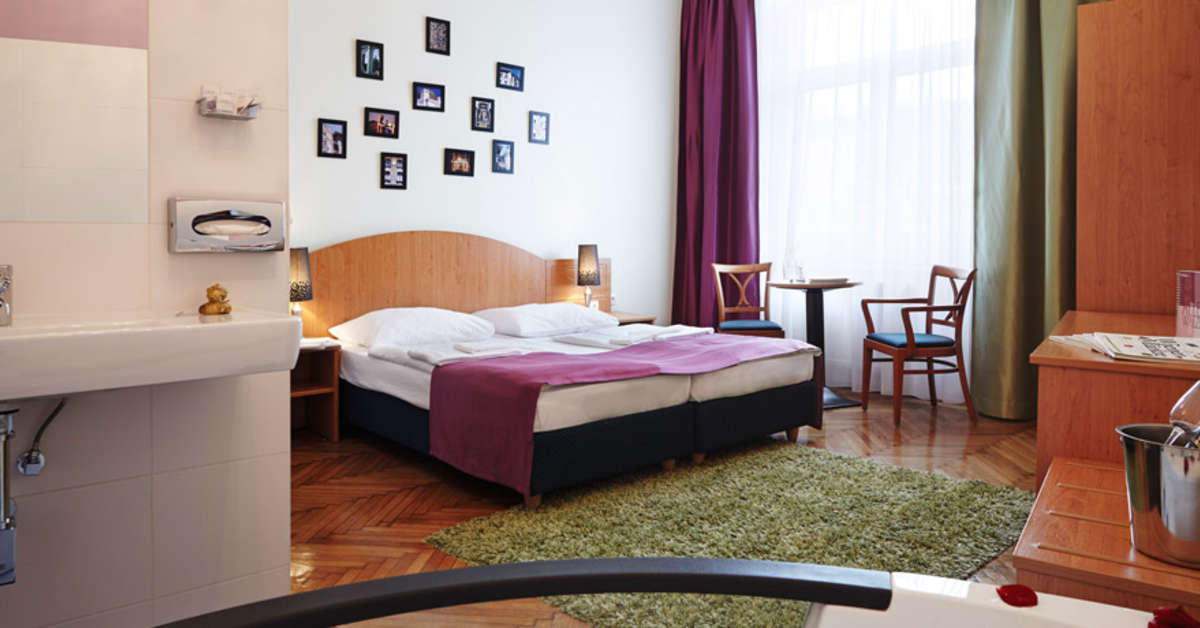 Een foto van een overzicht van Boutique Hotel Donauwalzer
