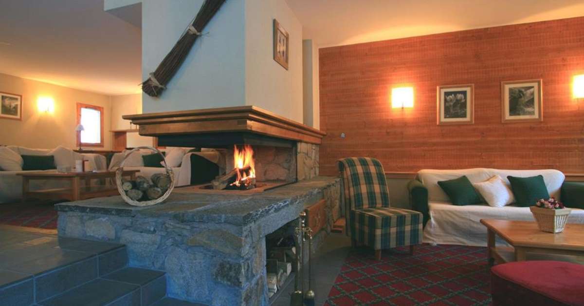 Een foto van het interieur van Les Chalets du Galibier