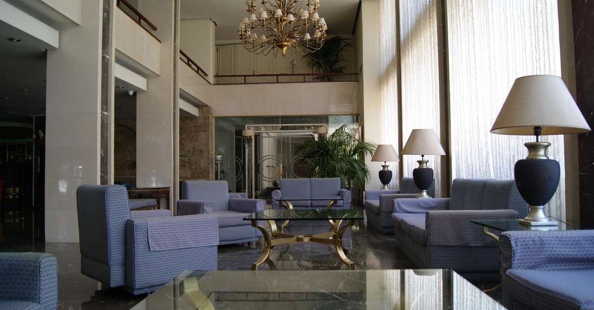 Een foto van het interieur van Ilisia Hotel