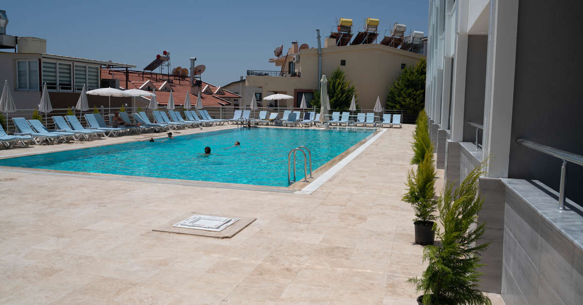 Een foto van het zwembad bij Asel Hotel Didim