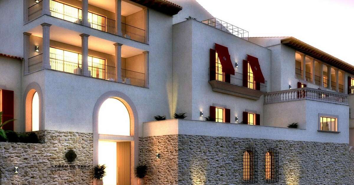 Een foto van de buitenkant van Hotel Creu de Tau Art & Spa