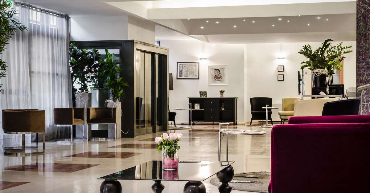 Een foto van het interieur van Eurostars Roma Aeterna