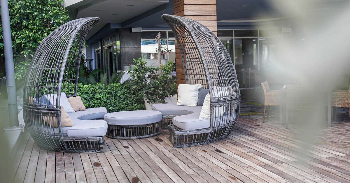 Een foto van het terras bij Sunprime C-Lounge