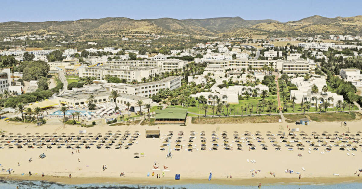 Ein Foto von der Außenansicht des Omar Khayam Resort & Aquapark