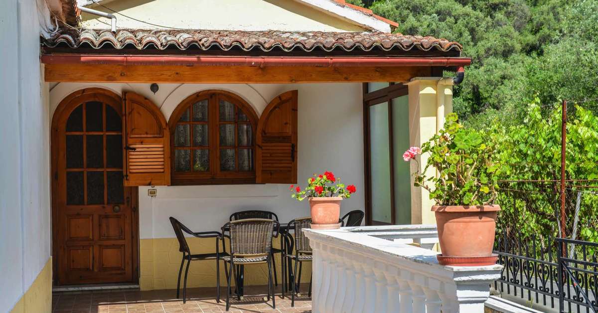 Ein Foto von der Außenansicht des Villa Violetta