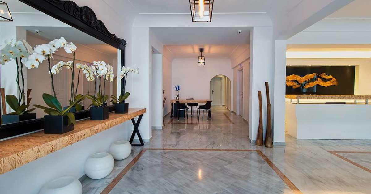 Een foto van het interieur van Cavo Bianco