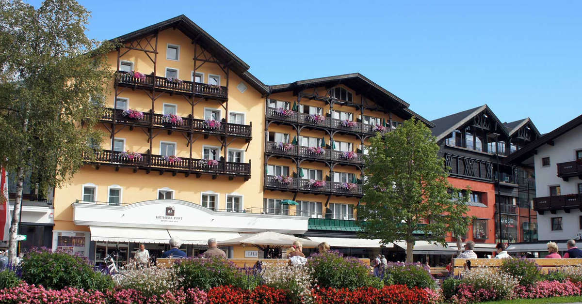 Een foto van de buitenkant van Krumers Post Hotel & Spa