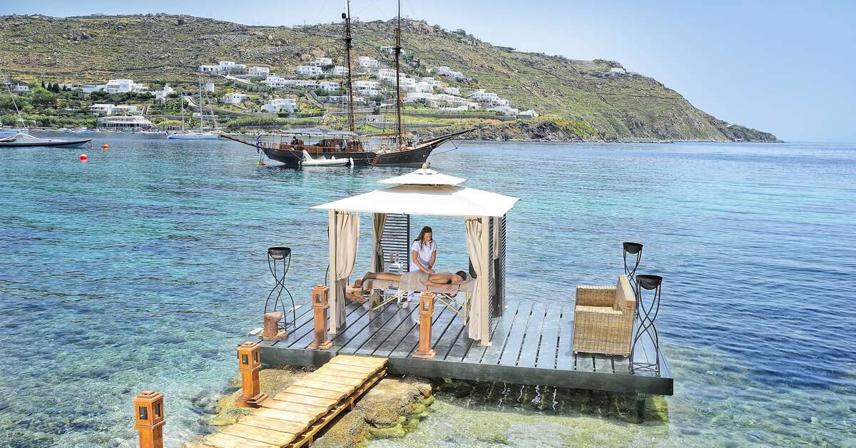Ein Foto von den Einrichtungen im Kivotos Mykonos Luxury Boutique Hotel