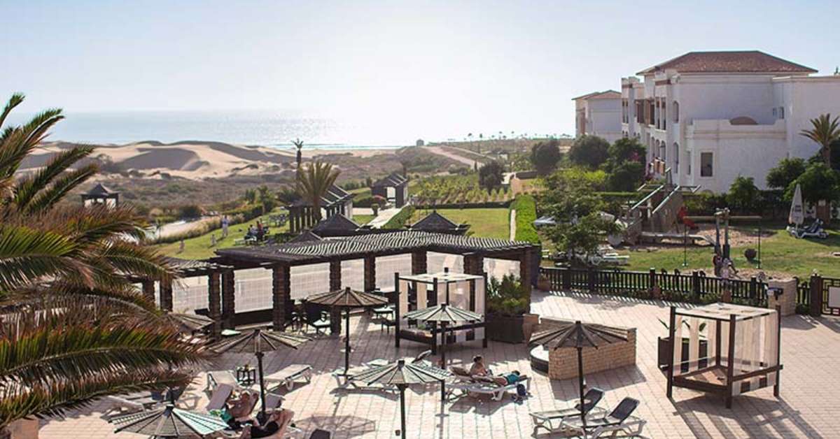 Een foto van het terras bij Robinson Club Agadir