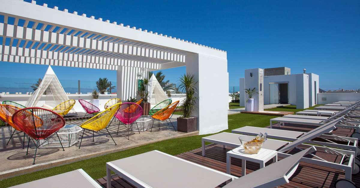 Een foto van het terras bij Bristol Sunset Beach