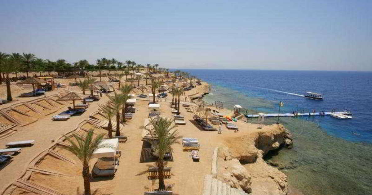 Een foto van het strand bij Grand Oasis Resort