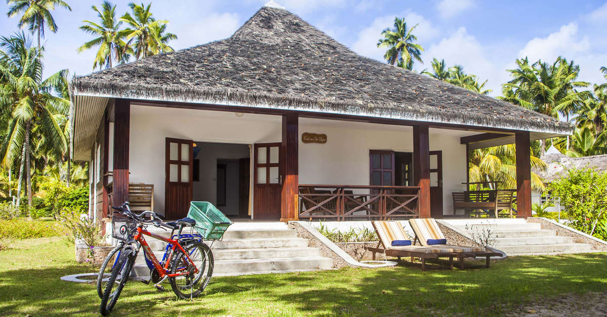 Een foto van de buitenkant van La Digue Island Lodge