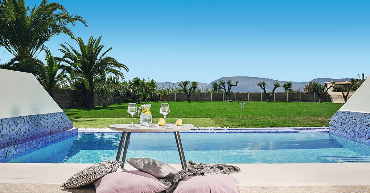 Een foto van het zwembad bij Meandros Boutique & Spa