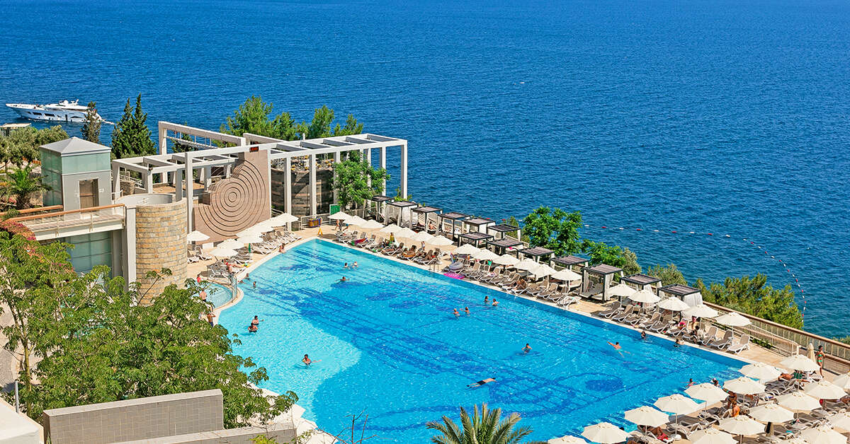 Een foto van het zwembad bij Duja Bodrum Hotel