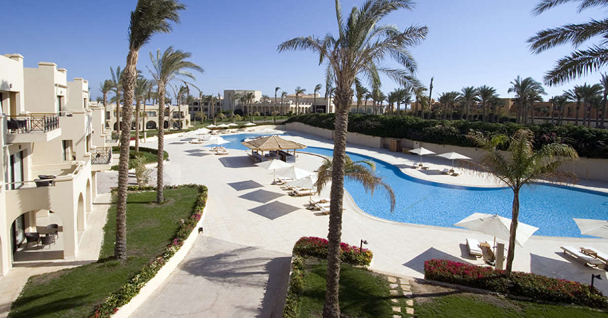 Ein Foto vom Pool im Cleopatra Luxury Resort Makadi Bay