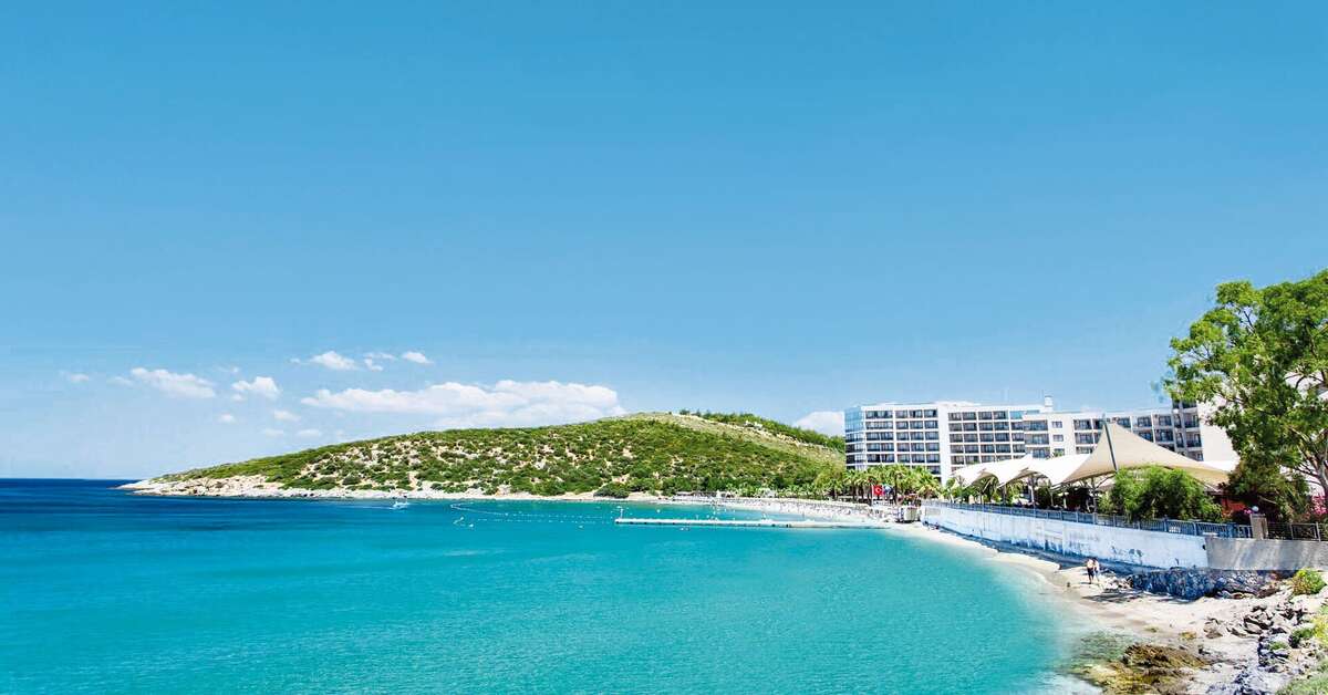 Ein Foto vom Strand beim Tusan Beach Resort