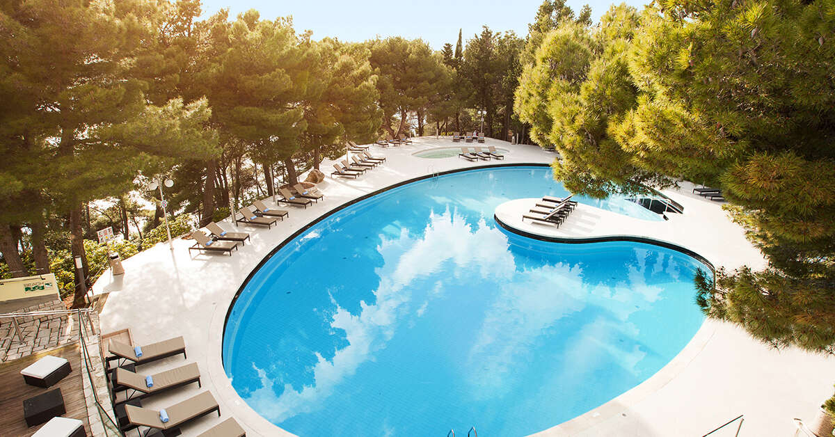Ein Foto von einer Übersicht des Hotel Croatia Cavtat