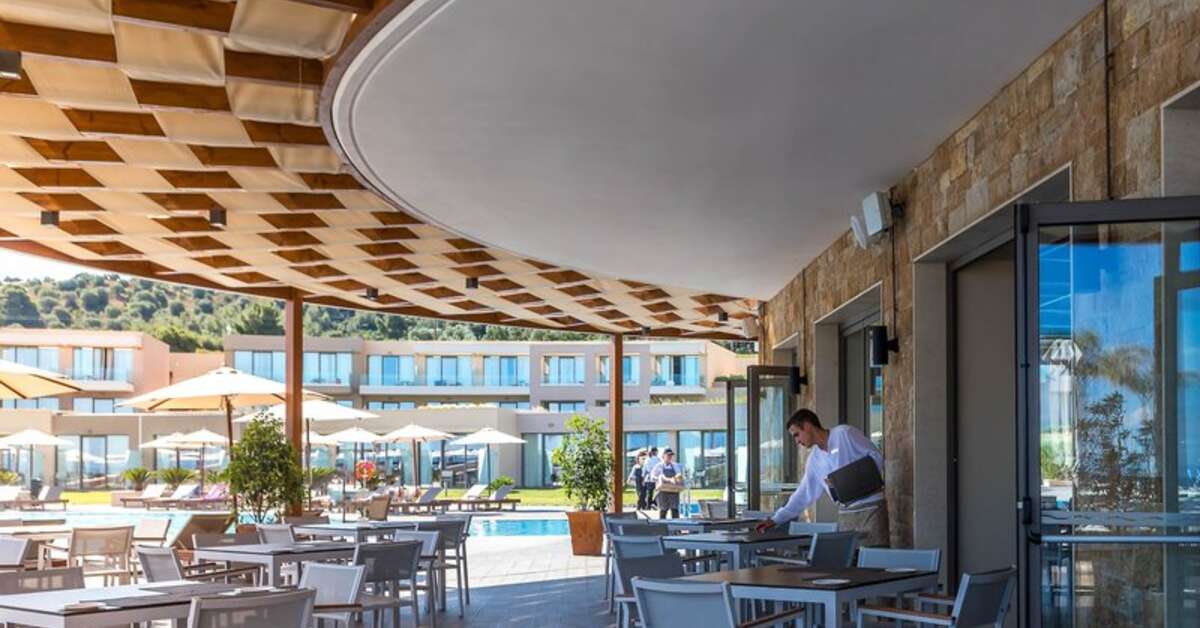 Een foto van het terras bij Miraggio Thermal Spa Resort