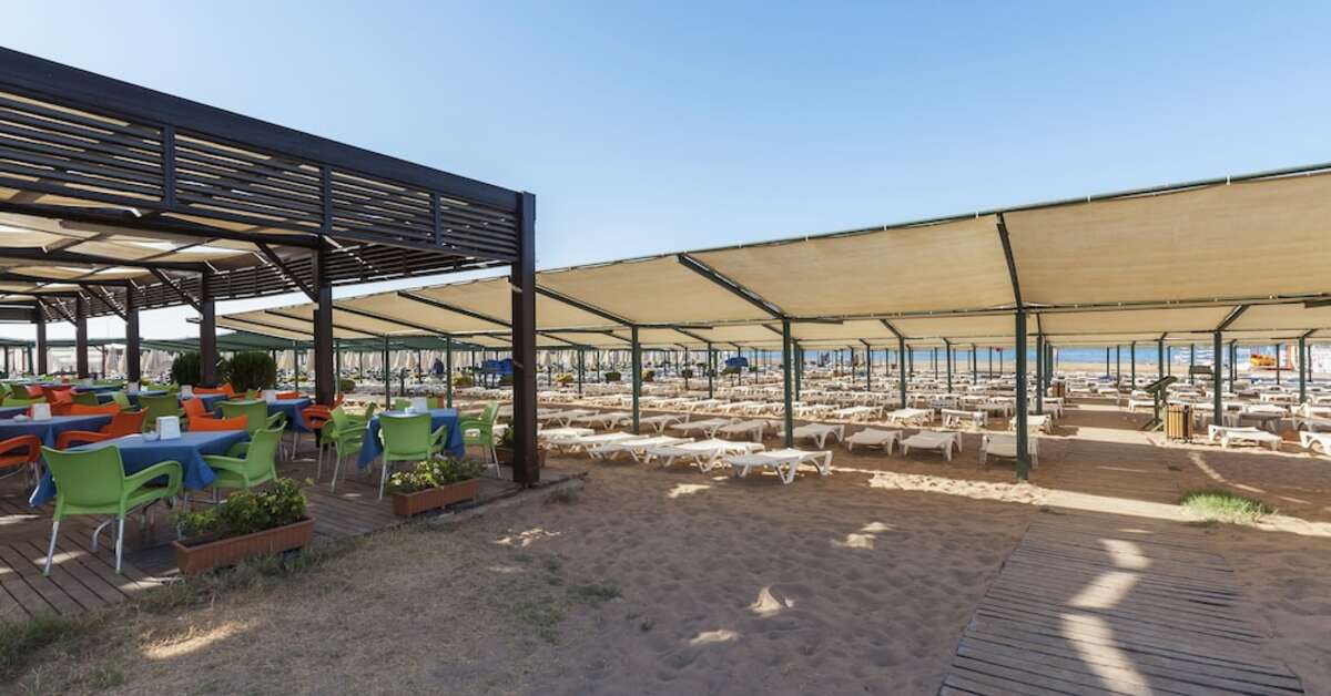 Ein Foto vom Strand beim Hotel Sultan of Side