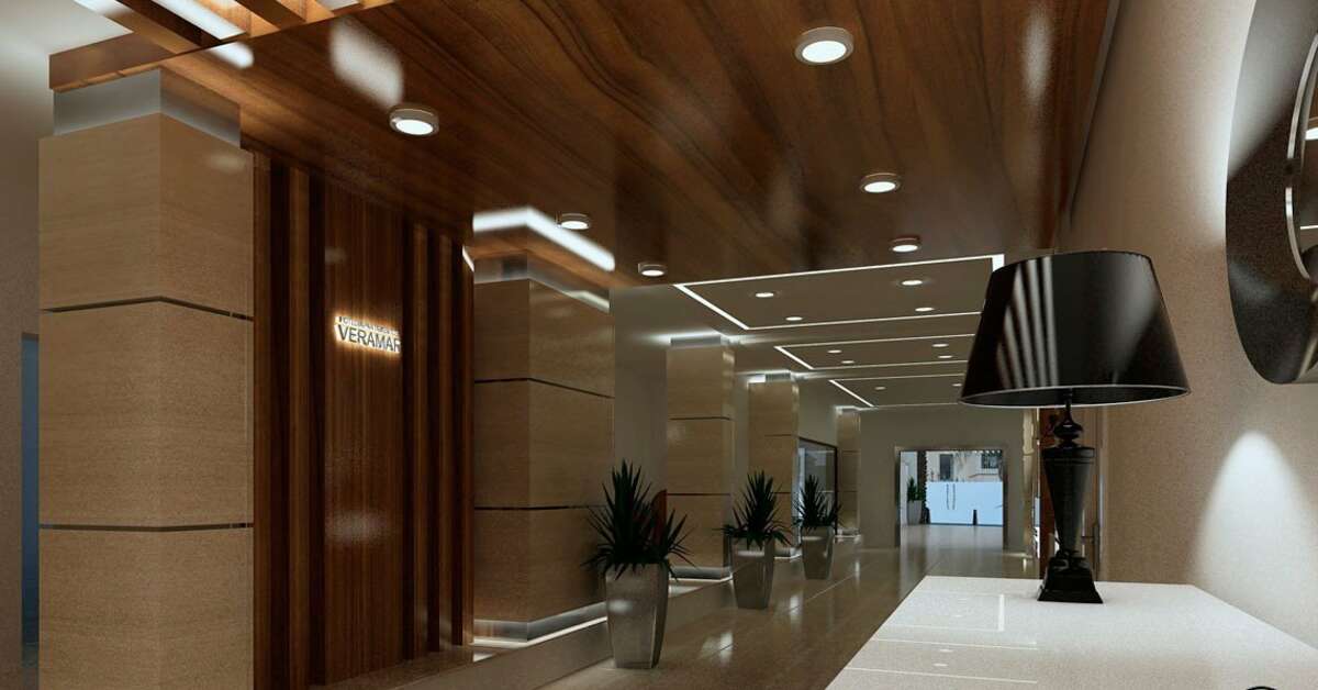 Een foto van het interieur van Aparthotel Veramar