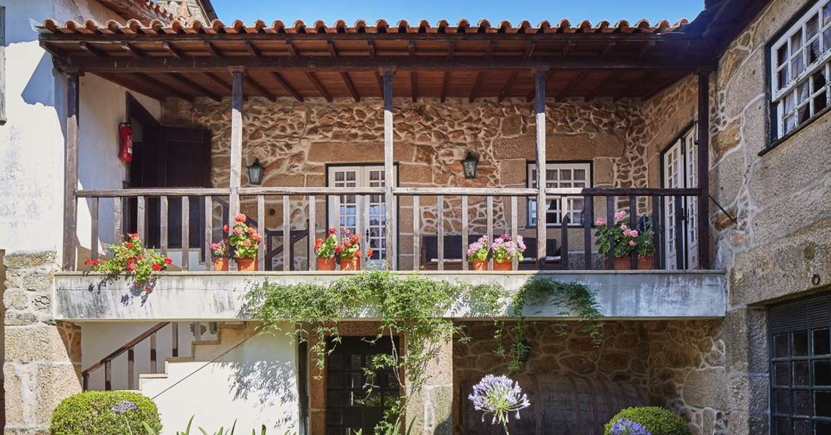 Ein Foto von der Außenansicht des Casa de Canedo