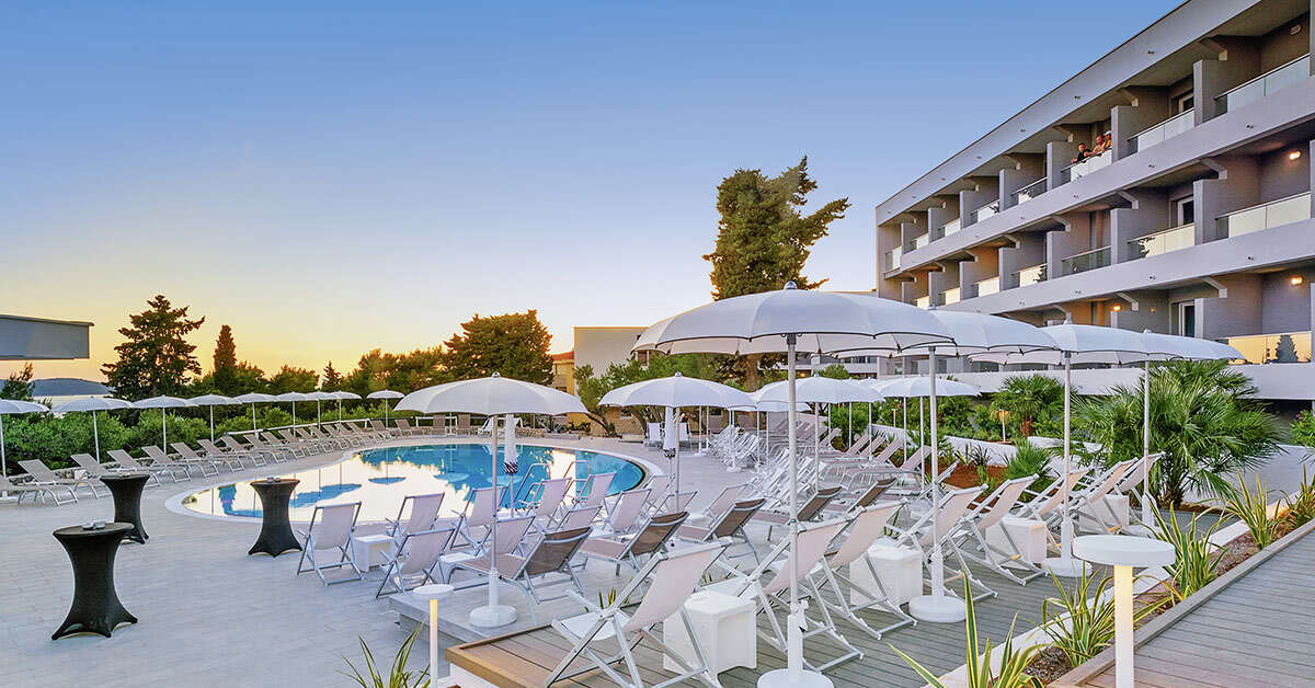 Een foto van de faciliteiten bij Pharos Hvar Bayhill Hotel