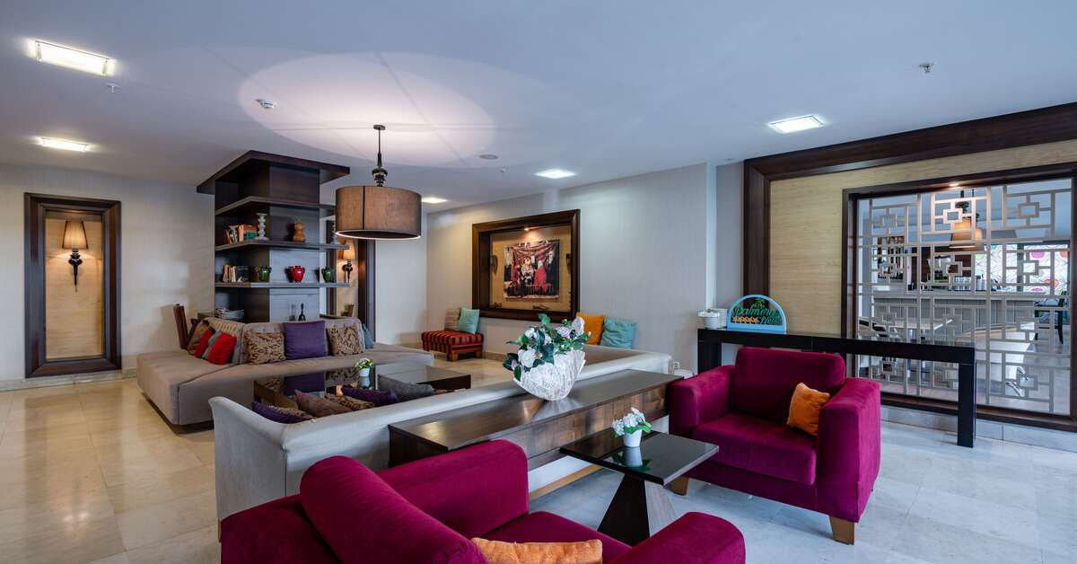 Een foto van het interieur van Palmeras Beach Hotel