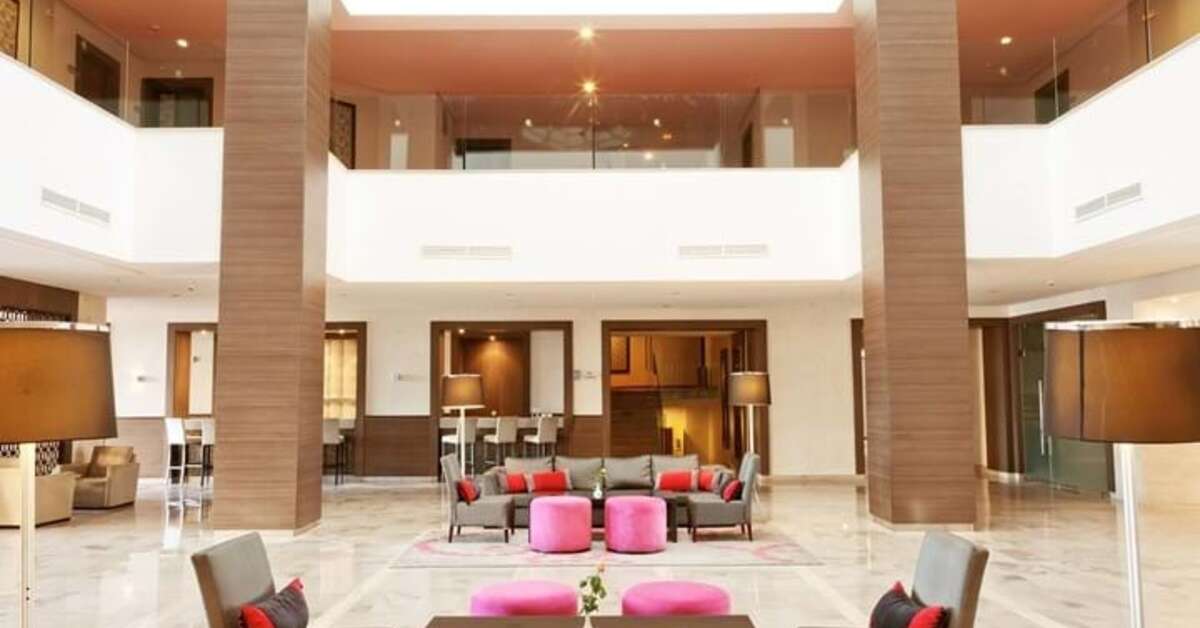Een foto van het interieur van Hotel Rosa Beach Thalasso & Spa