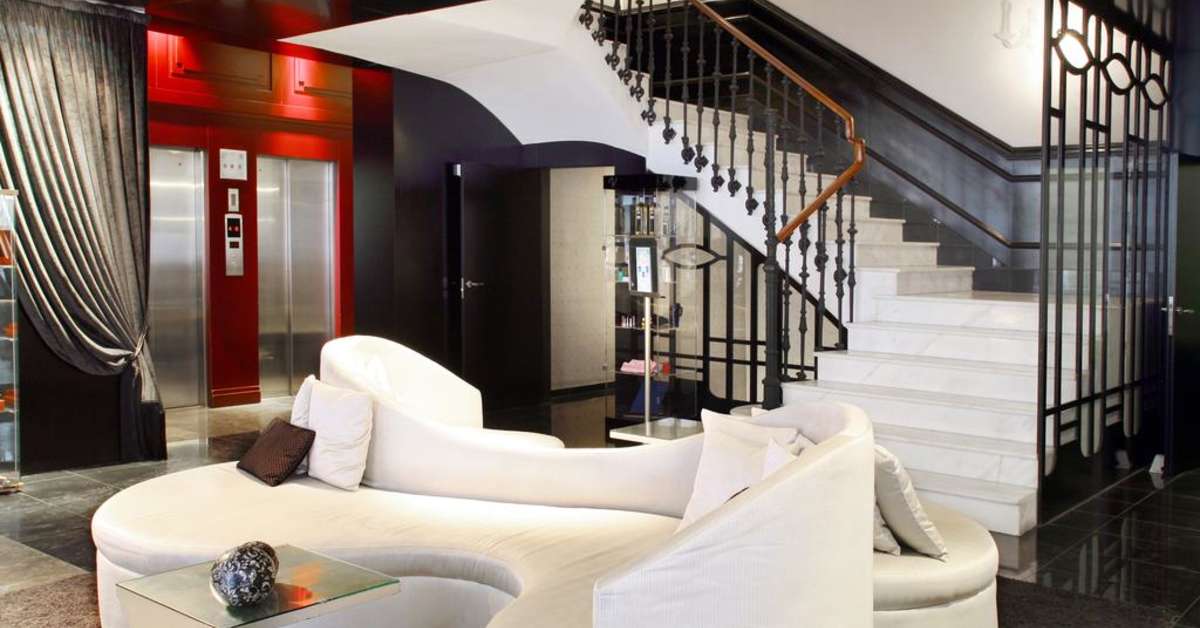 Een foto van het interieur van Vincci Palace