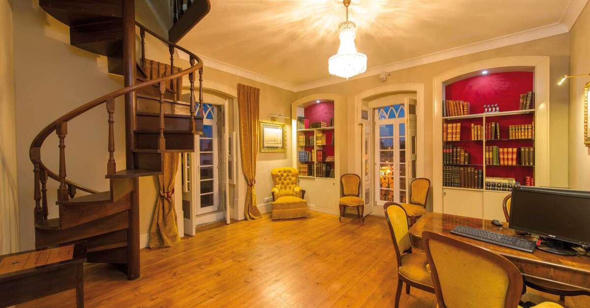 Een foto van het interieur van Vila Gale Collection Palacio dos Arcos
