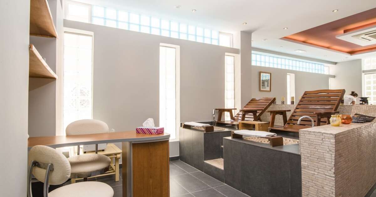 Een foto van de faciliteiten bij Antinea Suites & Spa