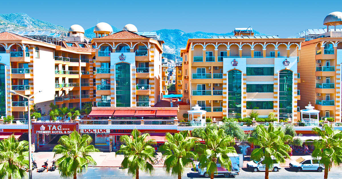 Ein Foto von der Außenansicht des TAC Premier Hotel & Spa