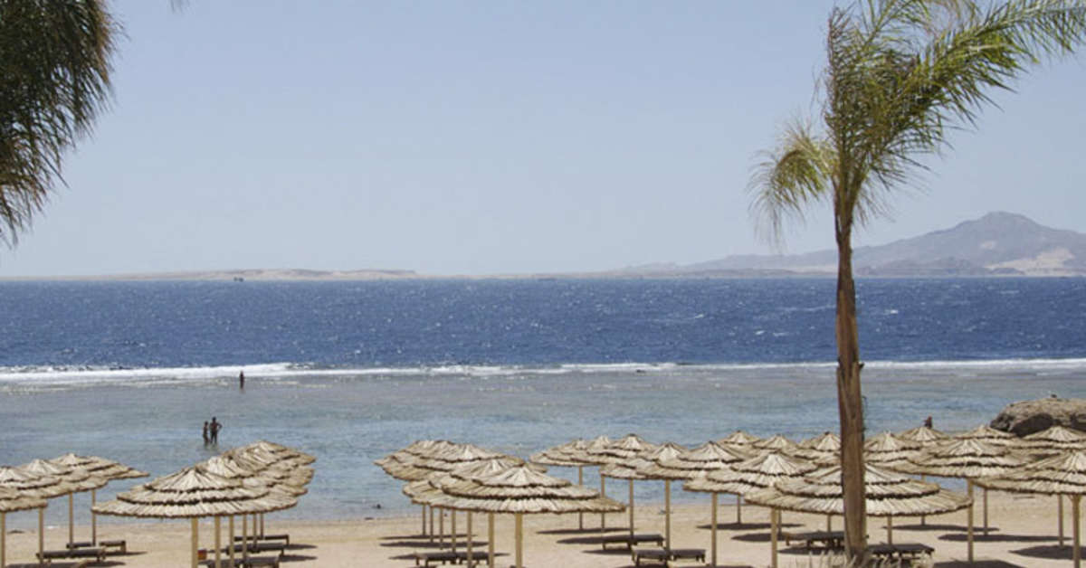 Ein Foto vom Strand beim Cleopatra Luxury Resort Makadi Bay