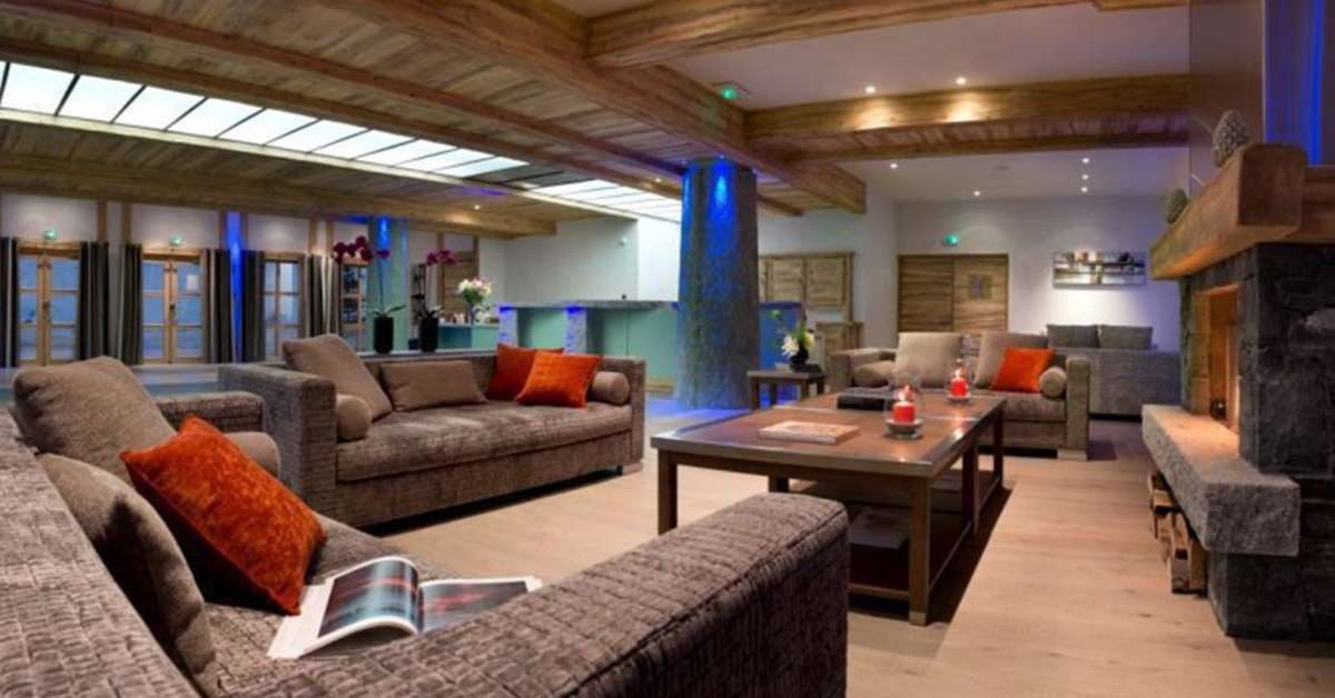 Een foto van het interieur van Residence Les Chalets de Flambeau