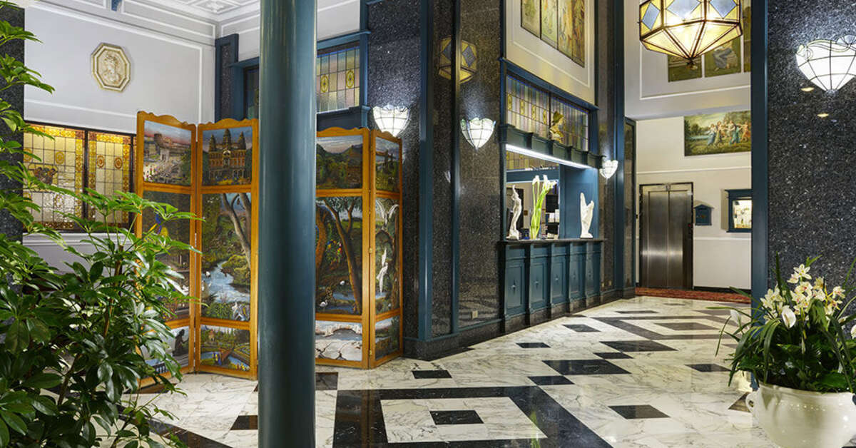 Een foto van het interieur van Hotel Berchielli