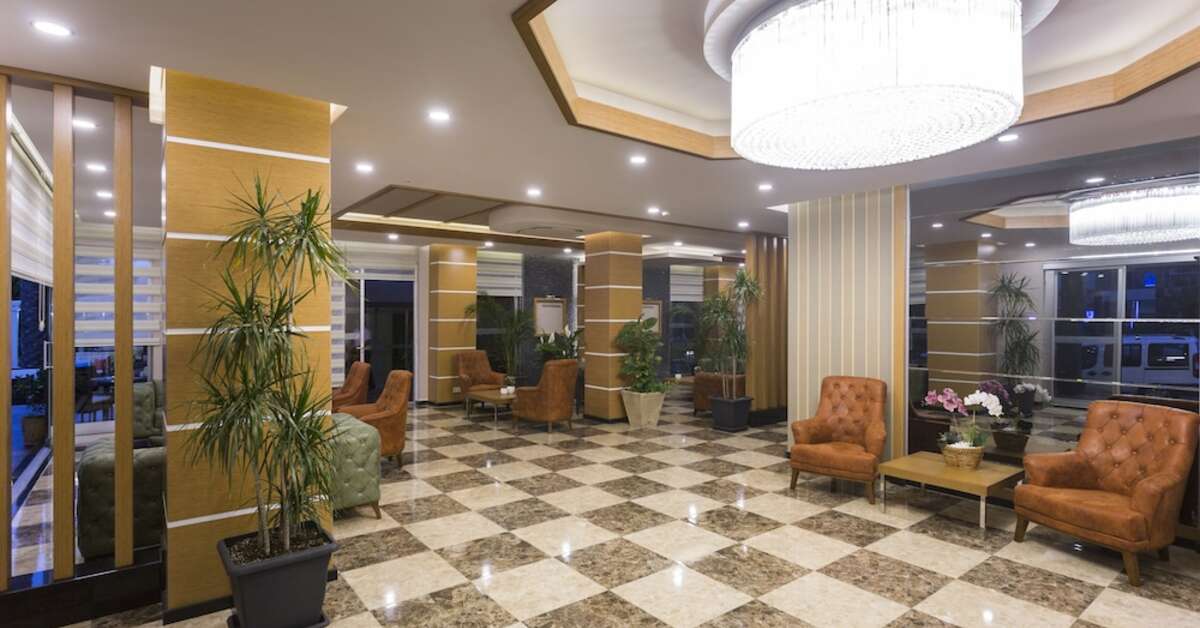 Een foto van het interieur van Lonicera City Hotel