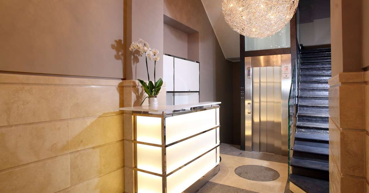 Een foto van het interieur van The Independent Hotel