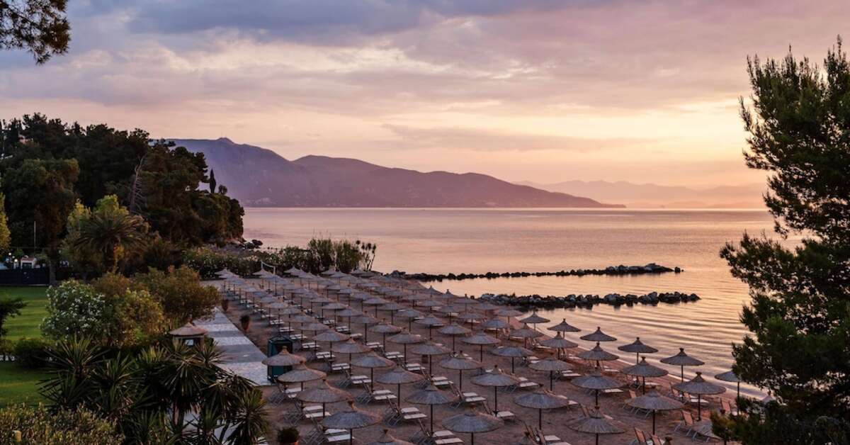 Een foto van het strand bij Kontokali Bay Resort & Spa