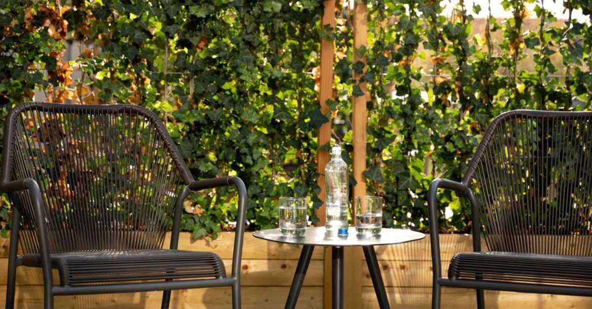 Een foto van het terras bij The Slaak Rotterdam
