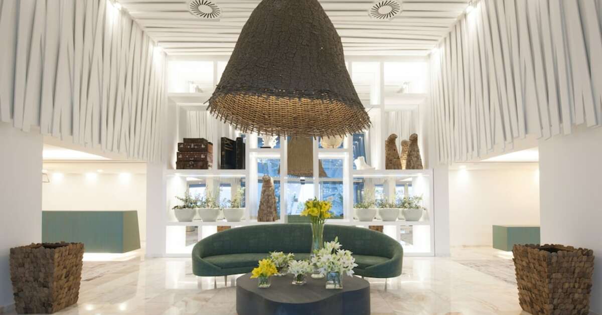 Een foto van het interieur van Alto Lido Hotel