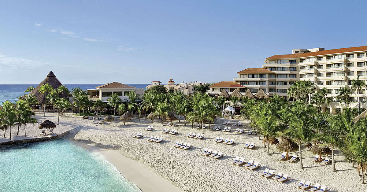 Een foto van het strand bij Dreams Aventuras Riviera Maya