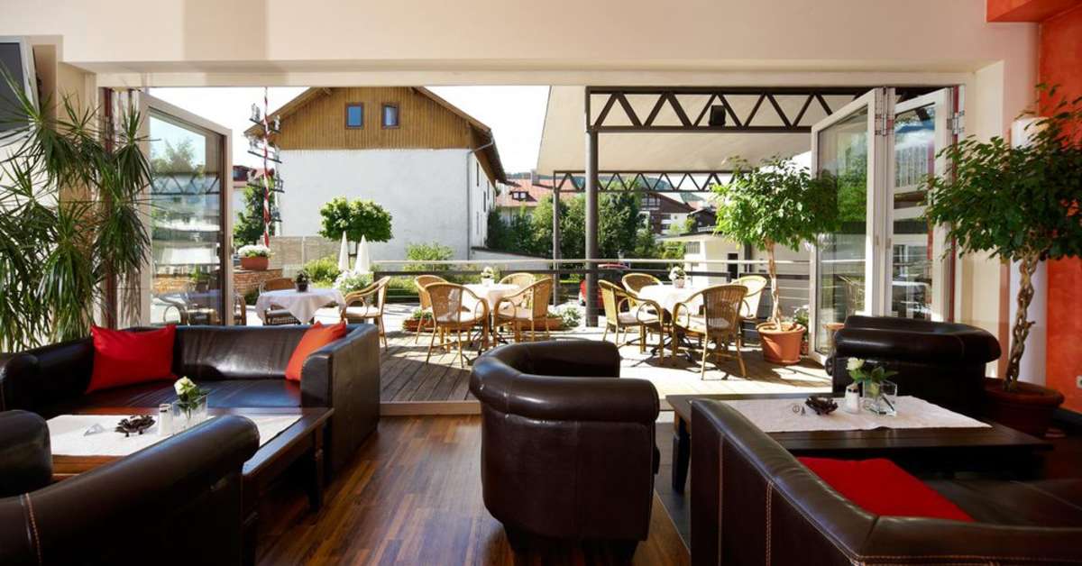 Een foto van het interieur van Das Hotel Eden