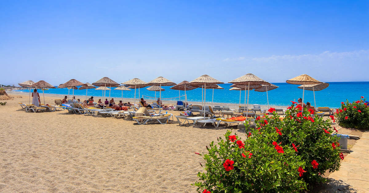 Een foto van het strand bij Club Aqua Plaza