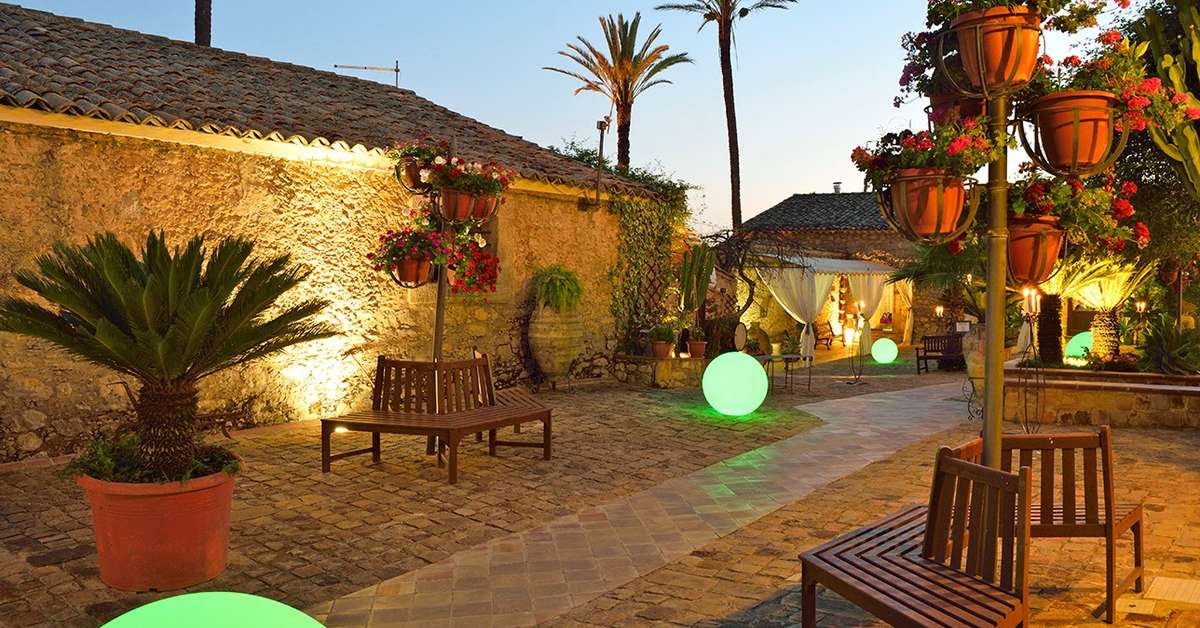 Ein Foto von der Außenansicht des Agriturismo Vecchia Masseria